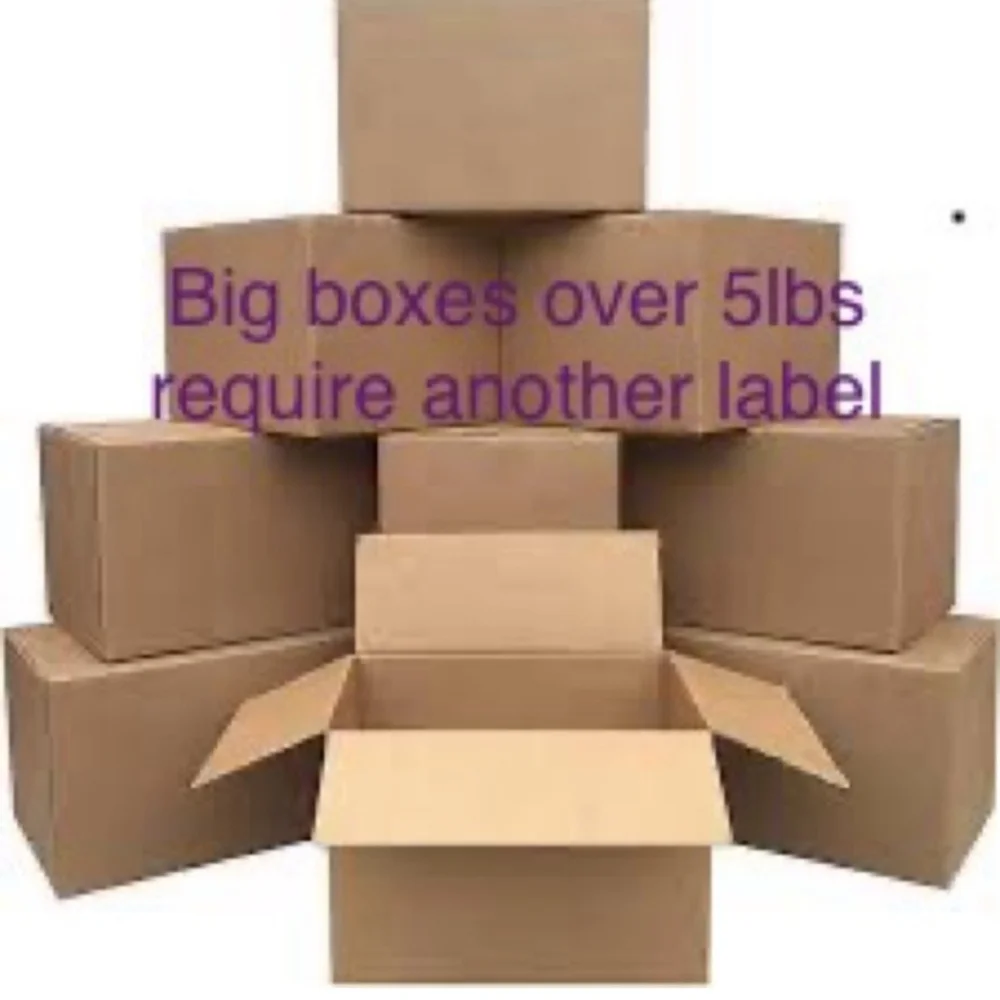 **Overweight Shipping Label For Orders Over 5lbs**